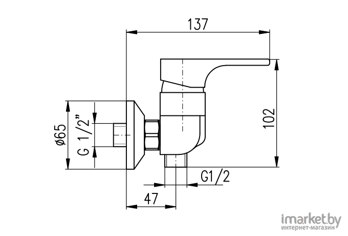 Смеситель Slezak RAV Юкон YU180.5CB (белый/хром)