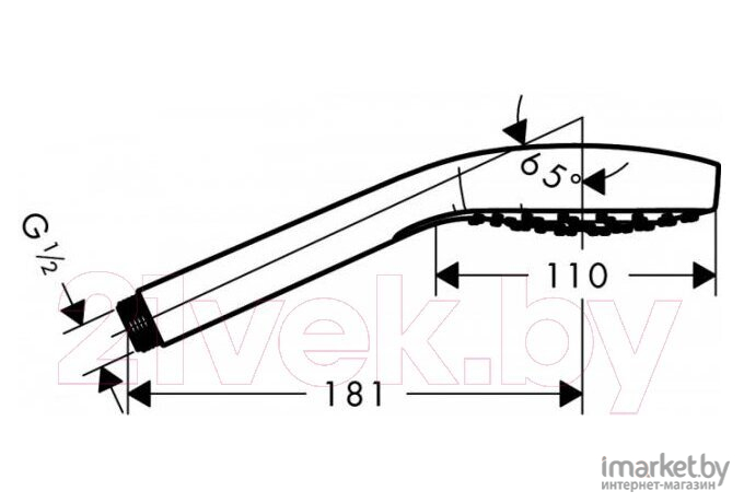 Душевой гарнитур Hansgrohe Croma Select E [26584400]