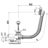 Сифон Alcaplast A55K-100