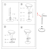 Стул барный Stool Group Бомба белый [BEAR WHITE]