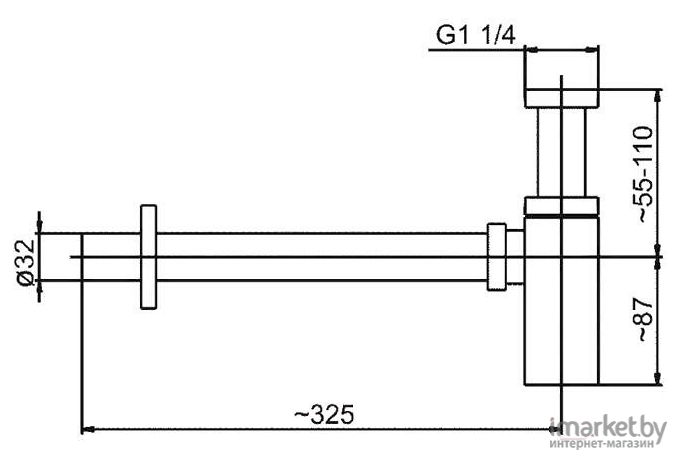 Сифон Armatura 600-002-00