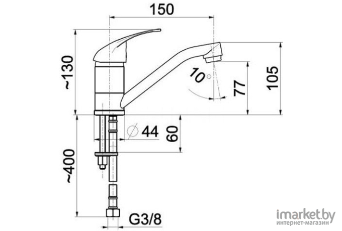 Смеситель Armatura Jaspis 542-915-00