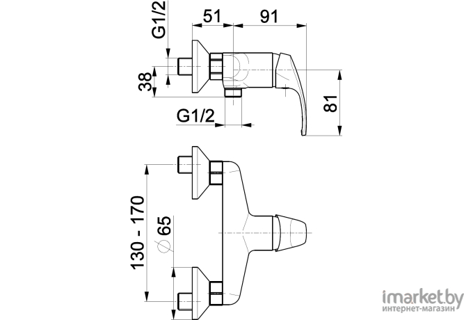 Смеситель Armatura Krzem 4216-010-00