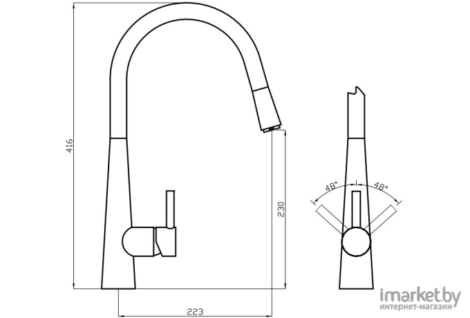 Смеситель Deante Aster BCA 072M