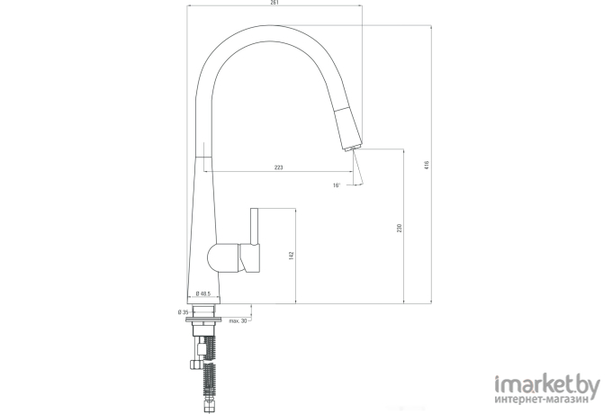 Смеситель Deante Aster BCA 072M