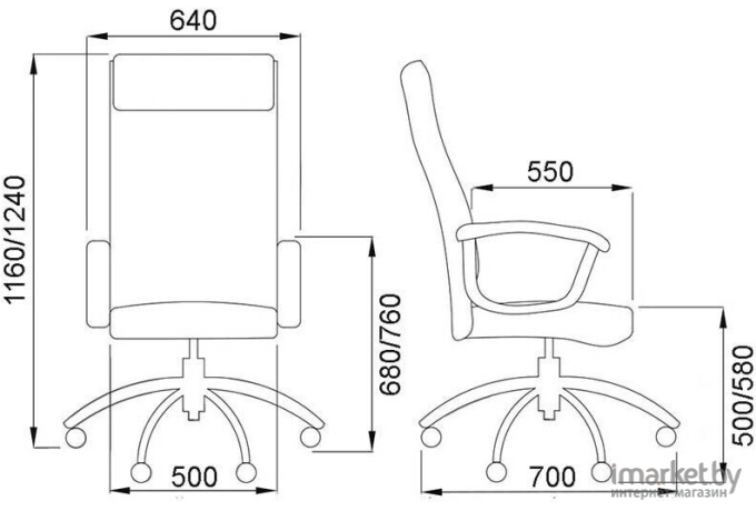 Офисное кресло Седия Levada Chrome Eco кремовый