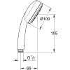 Душевая лейка Grohe New Tempesta Cosmopolitan 100 26082002