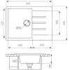 Кухонная мойка Zigmund & Shtain Rechteck 645 (речной песок)