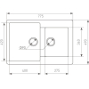 Кухонная мойка Zigmund & Shtain Rechteck 400.275 (млечный путь)