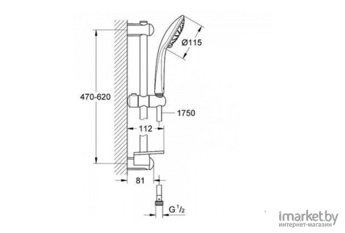 Душевой гарнитур Grohe Euphoria Eco (27230 001)