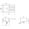 Кухонная мойка Aquasanita Notus SQ101AW (silica 111)