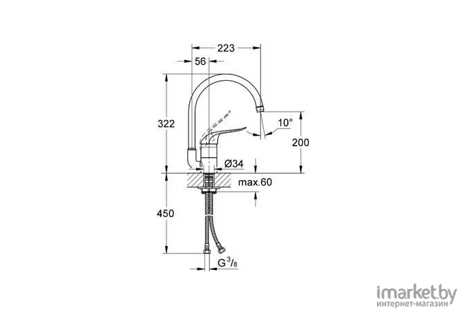 Смеситель Grohe Euroeco Special [32786000]