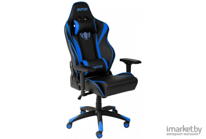 Офисное кресло AksHome Raptor Eco черный/синий