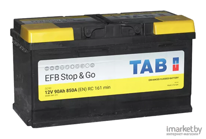 Автомобильный аккумулятор TAB Magic Stop & Go EFB R (90 А ч) (212090)
