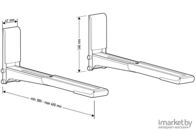 Кронштейн для СВЧ Holder MWS-2003 (белый)