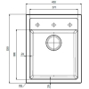 Кухонная мойка Franke SID 610-40  3,5 , цвет оникс, стоп-вентиль, скрытый перелив, сифон в комплекте [114.0489.202]