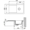 Кухонная мойка Franke OID 611-78 3,5 , цвет полярный белый, вентиль-автомат, скрытый перелив, сифон в комплекте [114.0443.360]
