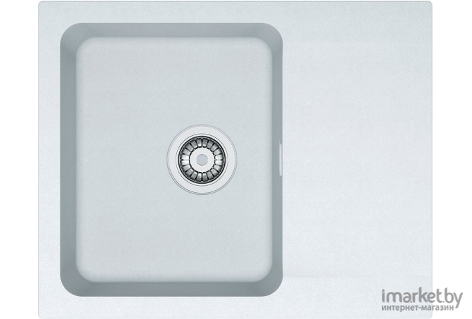 Кухонная мойка Franke OID 611-62 3,5 , цвет полярный белый, вентиль-автомат, скрытый перелив, сифон в комплекте [114.0443.355]