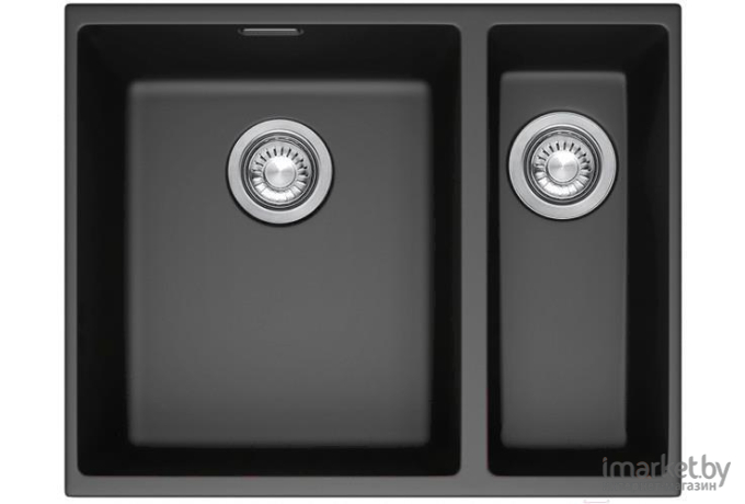 Кухонная мойка Franke SID 160 3,5 , цвет оникс, вентиль-автомат, скрытый перелив, сифон в комплекте [125.0443.362]