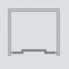 Стеклянная шторка для ванной  Coliseum F 003-170 матовая (170*150)