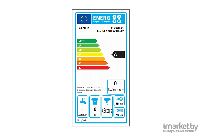 Стиральная машина Candy GVS4 126TW3/2-07