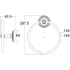 Кольцо для полотенца ZorG AZR 11 BR