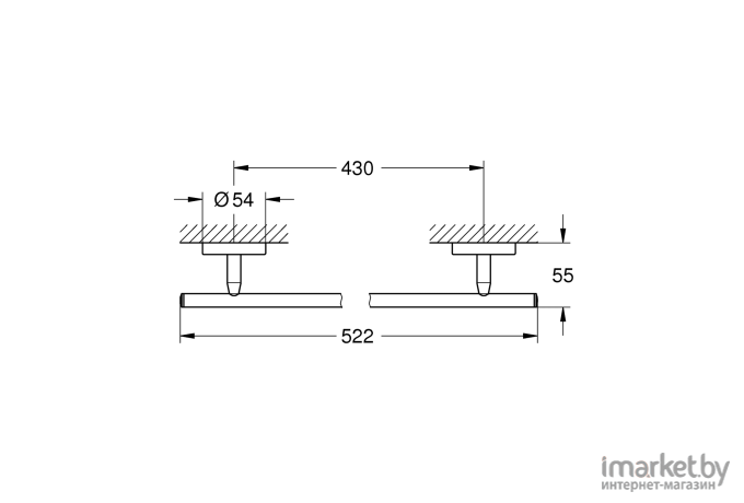 Держатель для полотенца Grohe Bau Cosmopolitan 40459001