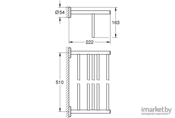 Держатель для полотенца Grohe Bau Cosmopolitan 40462001