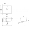 Кухонная мойка Aquasanita Quadro SQQ100W (cerrus 120)