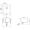 Кухонная мойка Aquasanita Simplex SQS100W (beige 110)