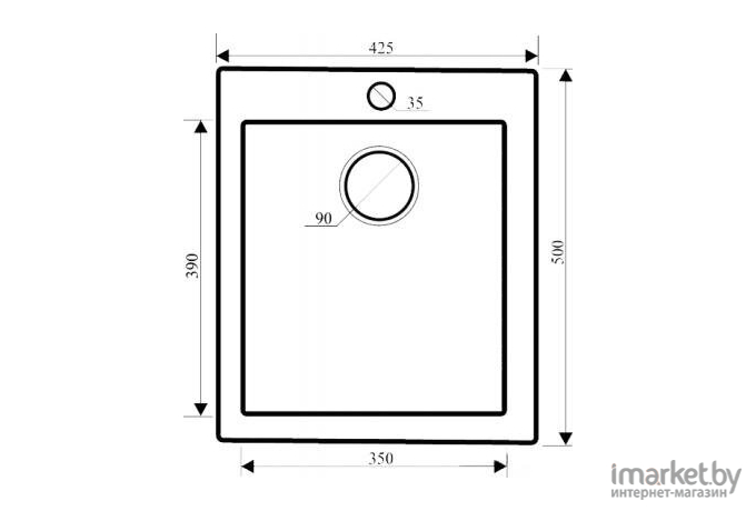 Кухонная мойка Aquasanita Simplex SQS100W (silica 111)