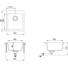 Кухонная мойка Aquasanita Simplex SQS100W (silica 111)