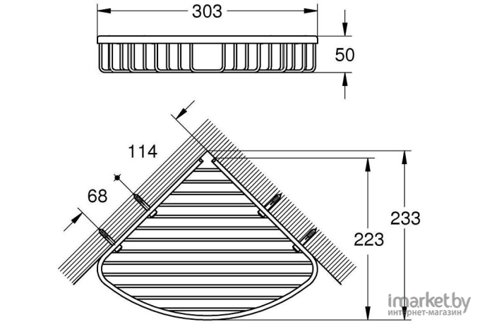 Полка для ванной Grohe Bau Cosmopolitan 40663001