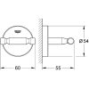 Крючок Grohe Bau Cosmopolitan 40461001