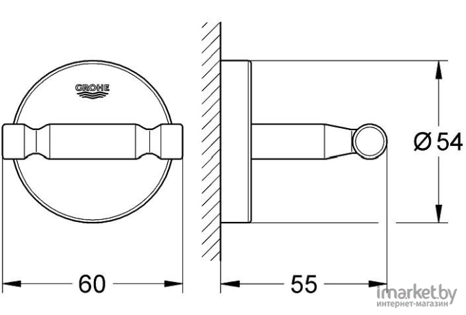 Крючок Grohe Bau Cosmopolitan 40461001