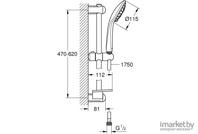 Душевой гарнитур Grohe Euphoria 110 Duo [27242001]