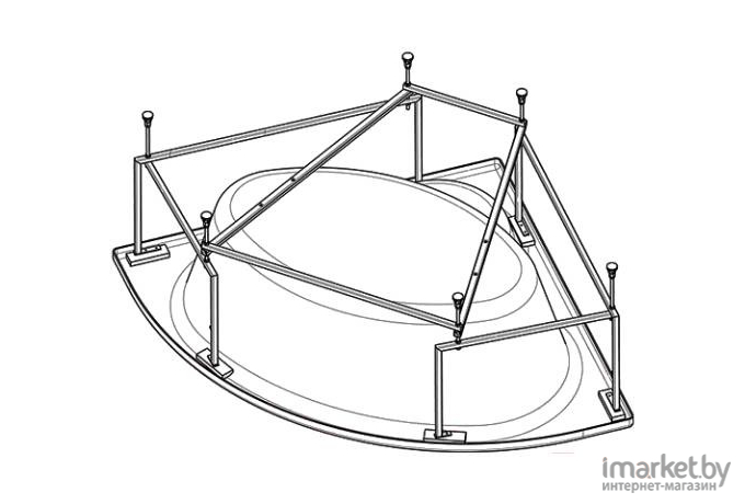 Каркас для ванны Santek Канны 150x150 (WH112432)