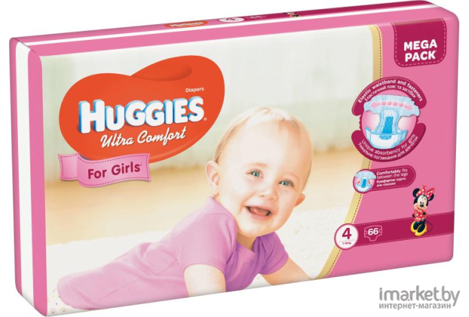 Подгузники Huggies Ultra Comfort Giga 4 Girl (80шт)