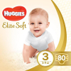 Подгузники Huggies Elite Soft 3 Mega (80шт)