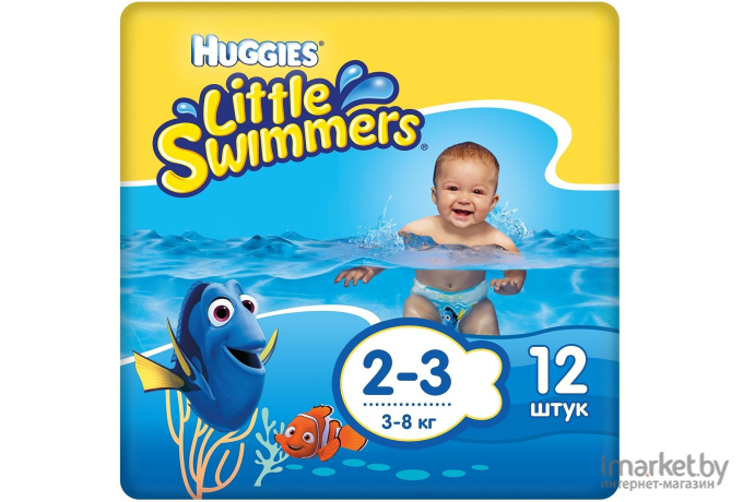 Подгузники-трусики Huggies Little Swimmers 2-3 (12шт)