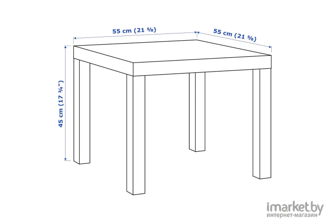 Придиванный столик Ikea Лакк [903.832.35]