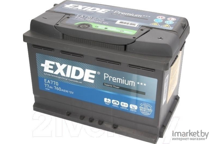 Автомобильный аккумулятор Exide Premium EA770 (77 А/ч)