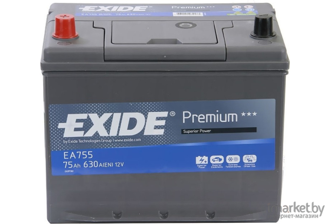 Аккумулятор Exide Premium EA755 75 А/ч