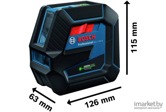 Лазерный нивелир Bosch с держателем и штативом GCL 2-50 G + RM 10 + BT 150 [0.601.066.M01]