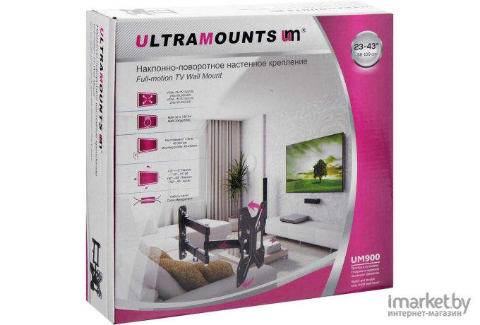 Кронштейн, стойка Ultramounts Кронштейн для телевизора Ultramounts UM 900 [UM 900]