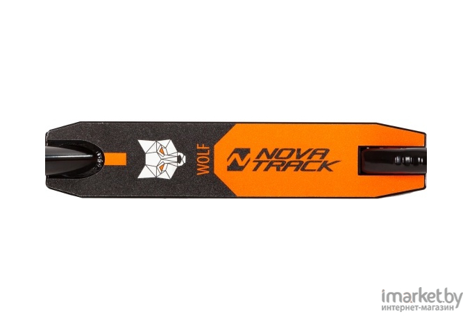 Самокат Novatrack Wolf El 100P.WOLF.BOR21 (оранжевый/черный)
