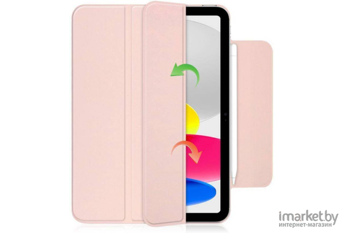 Чехол для планшета Tech-Protect SmartCase Magnetic для iPad 10.9 2022 Pink