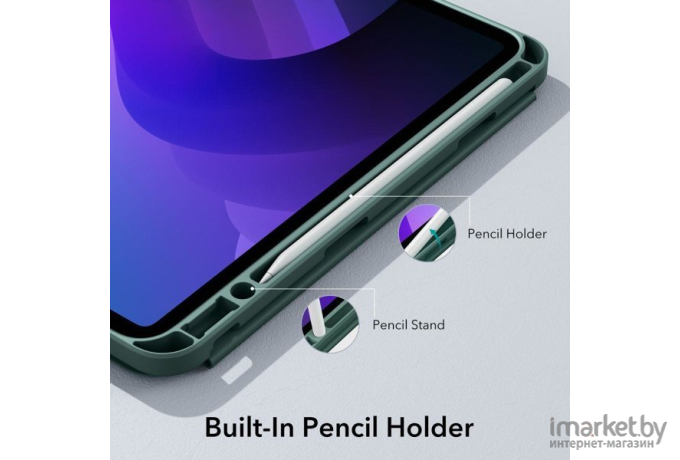 Чехол для планшета ESR Rebound Pensil для iPad 10.9 2022 Forest Green