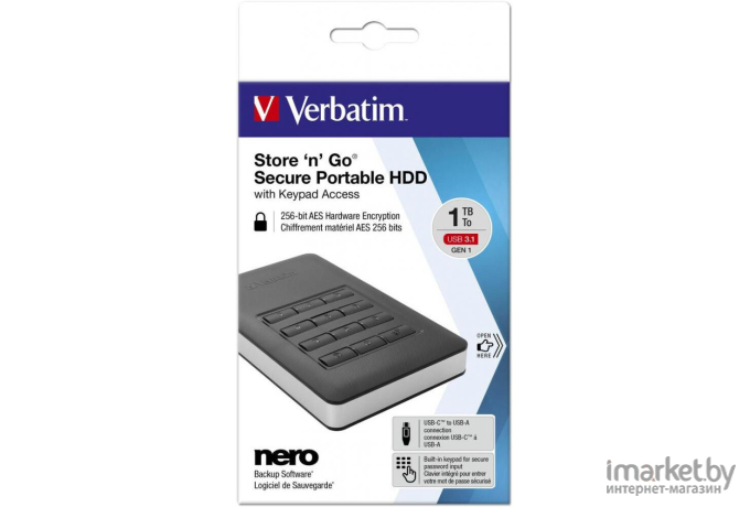 Внешний жесткий диск HDD Verbatim 53401 Gold