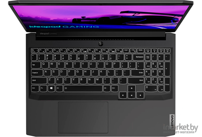 Ноутбук Lenovo IdeaPad Gaming 3 15IHU6 черный (82K101A5RM)